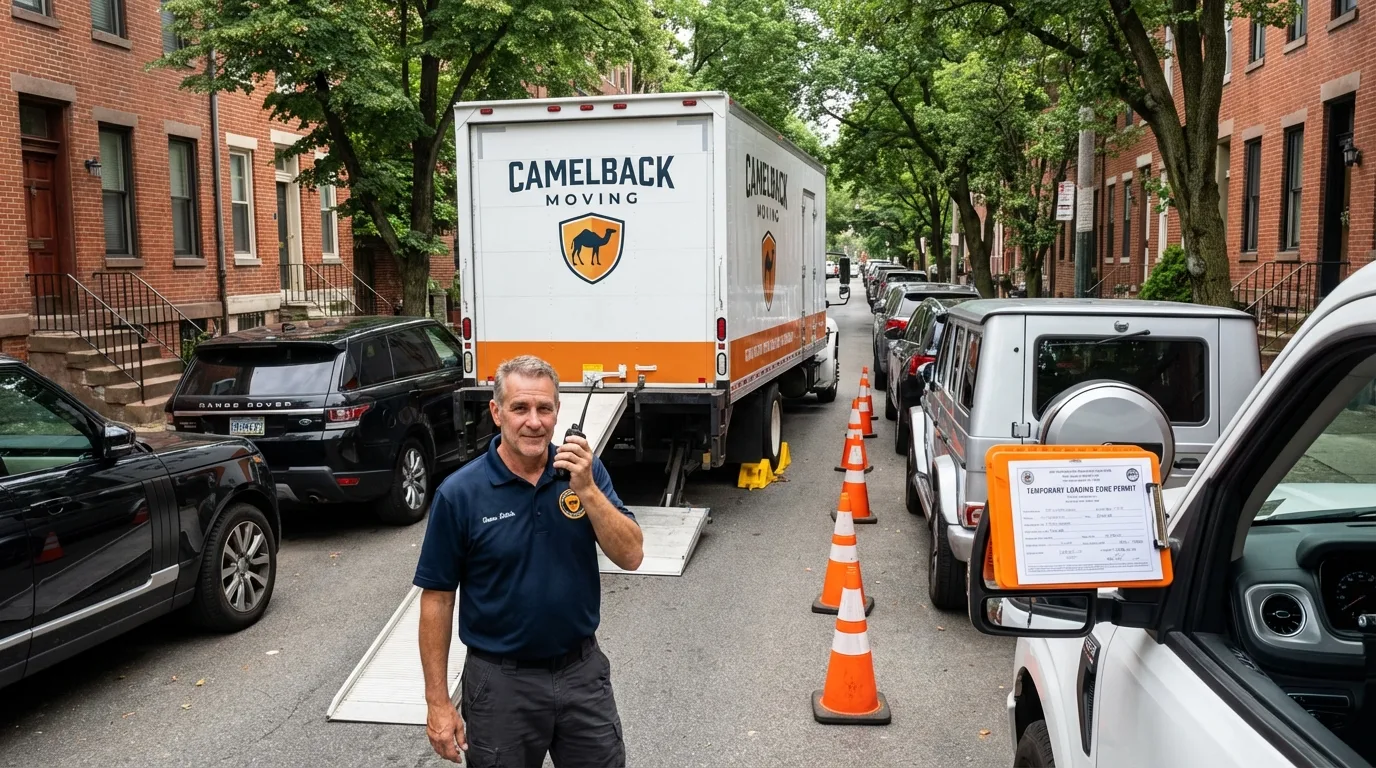 City street loading permit setup in Beltsville, MD